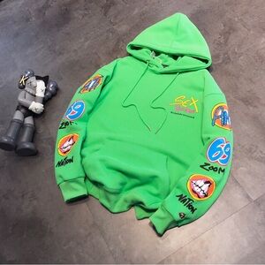 Chrome Hearts green printed hoodie